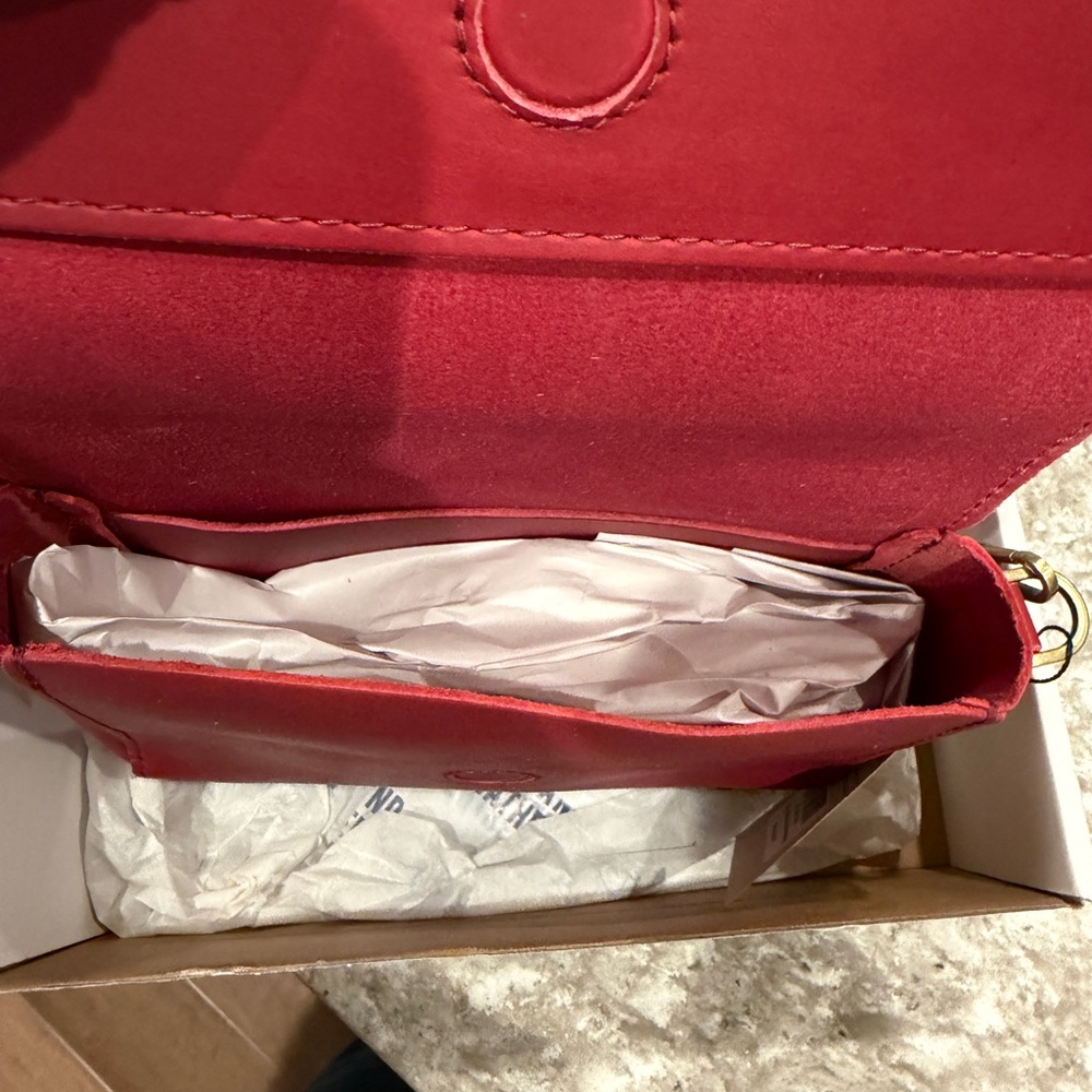 Portland Leather Cherry Crossbody Bag - Picture 5 of 6